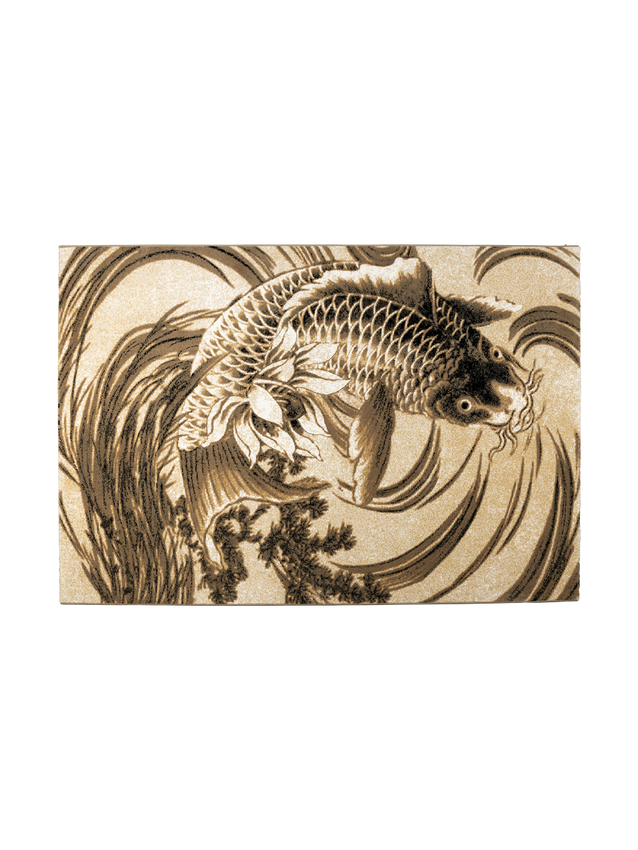 
Designer Wool Rug "The Legend Of Koi" 230 x 160 cm