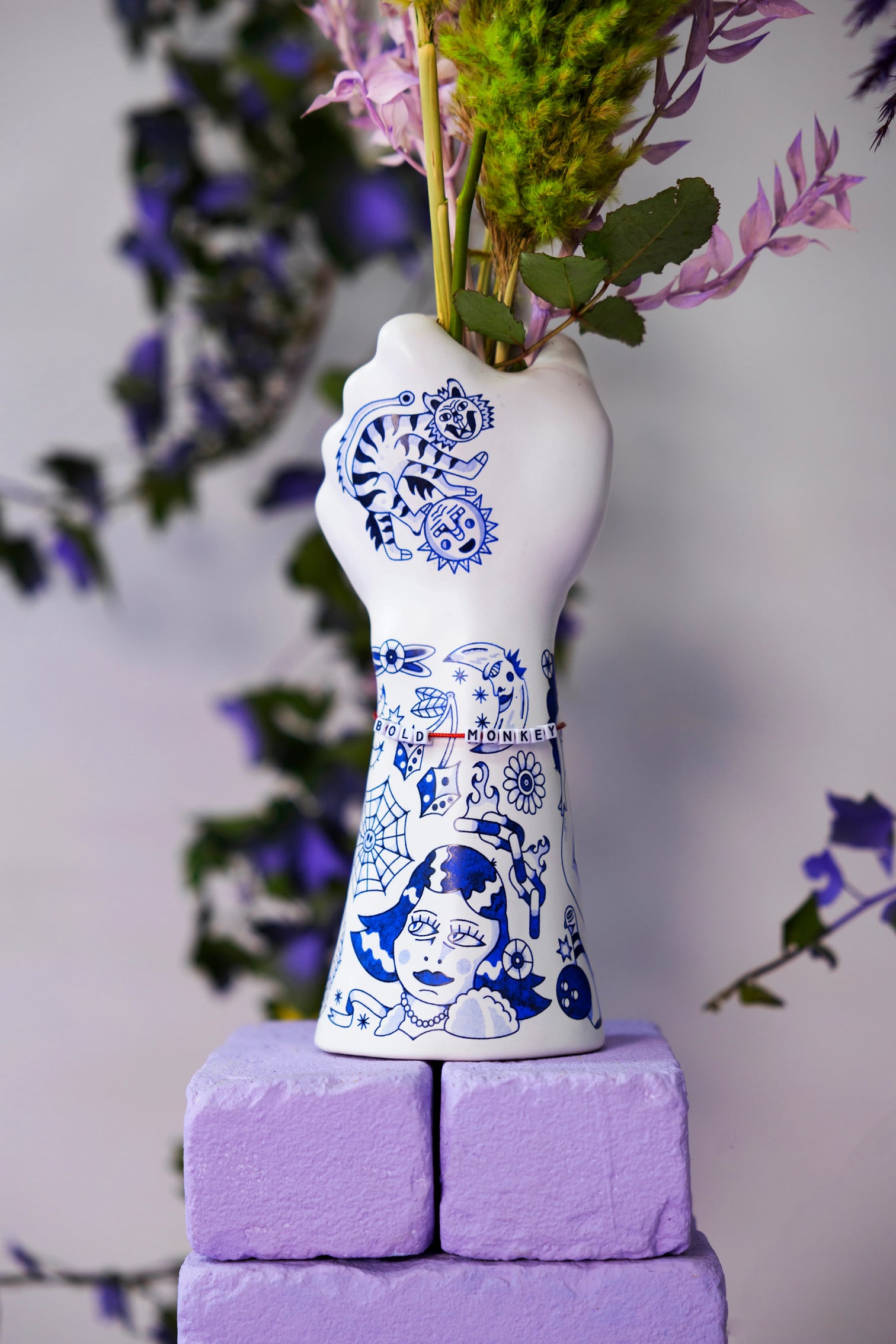 
"Matters" Design Vase - Blue