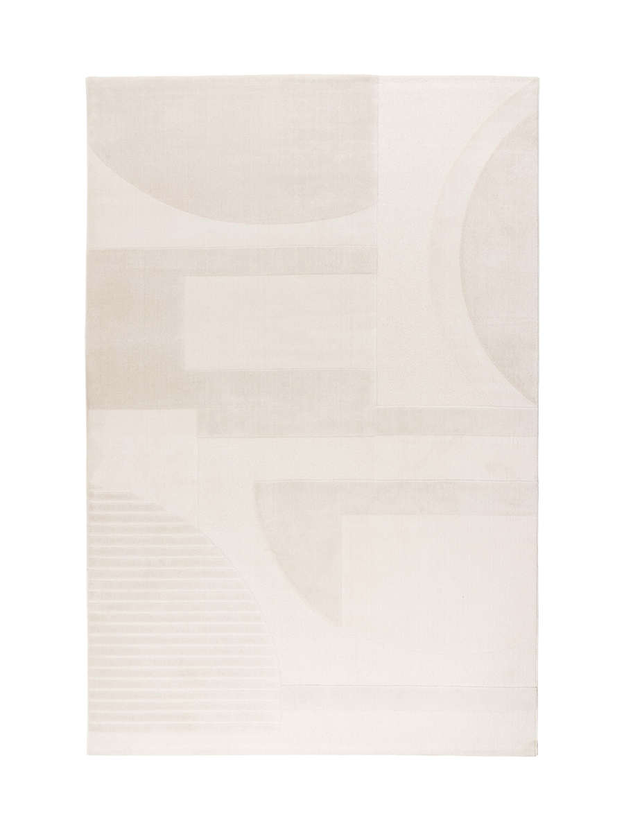 
Tapis design haut de gamme « Bergamo 701 » - Ivoire - 80 x 150 cm