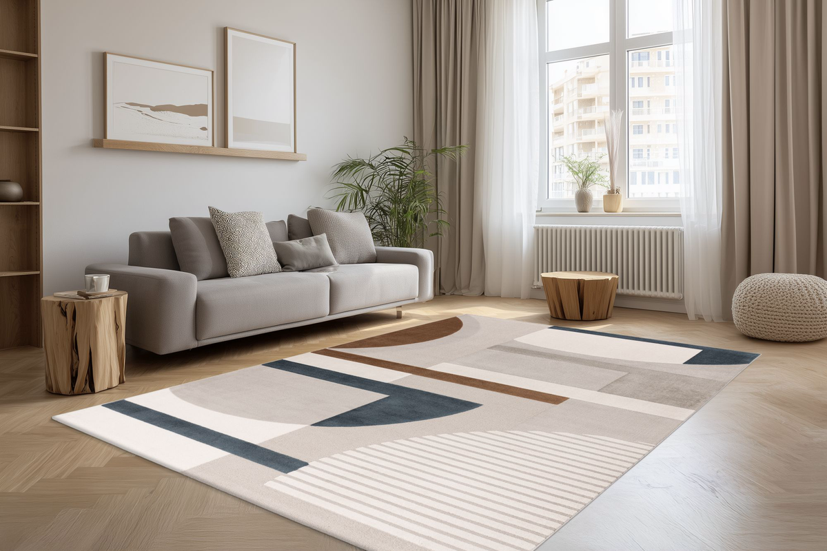 
Tapis design de haute qualité "Bergamo 701" - Multicolore - 120 x 170 cm