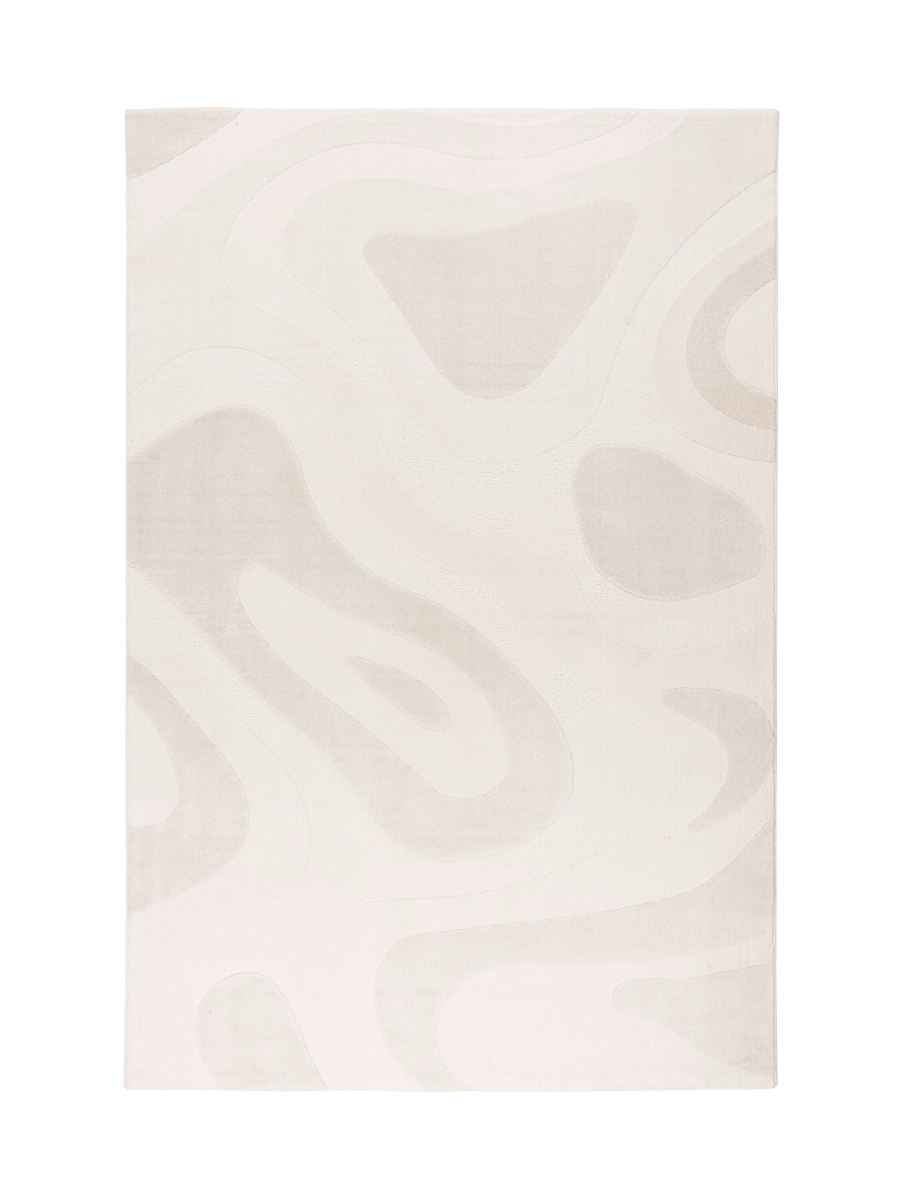 
Tapis design de haute qualité « Bergamo 702 » - Ivoire - 80 x 150 cm