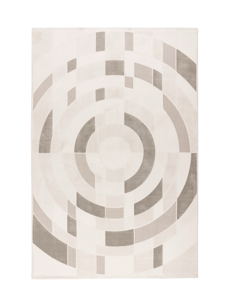 
Tapis design de qualité supérieure « Bergamo 703 » - Argent - 80 x 150 cm
