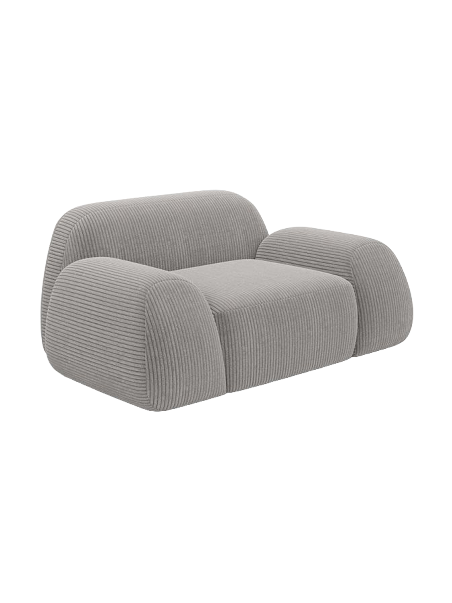 
Design Loungesessel „Lumera“, Cordsamt - Cordsamt Dunkelblau