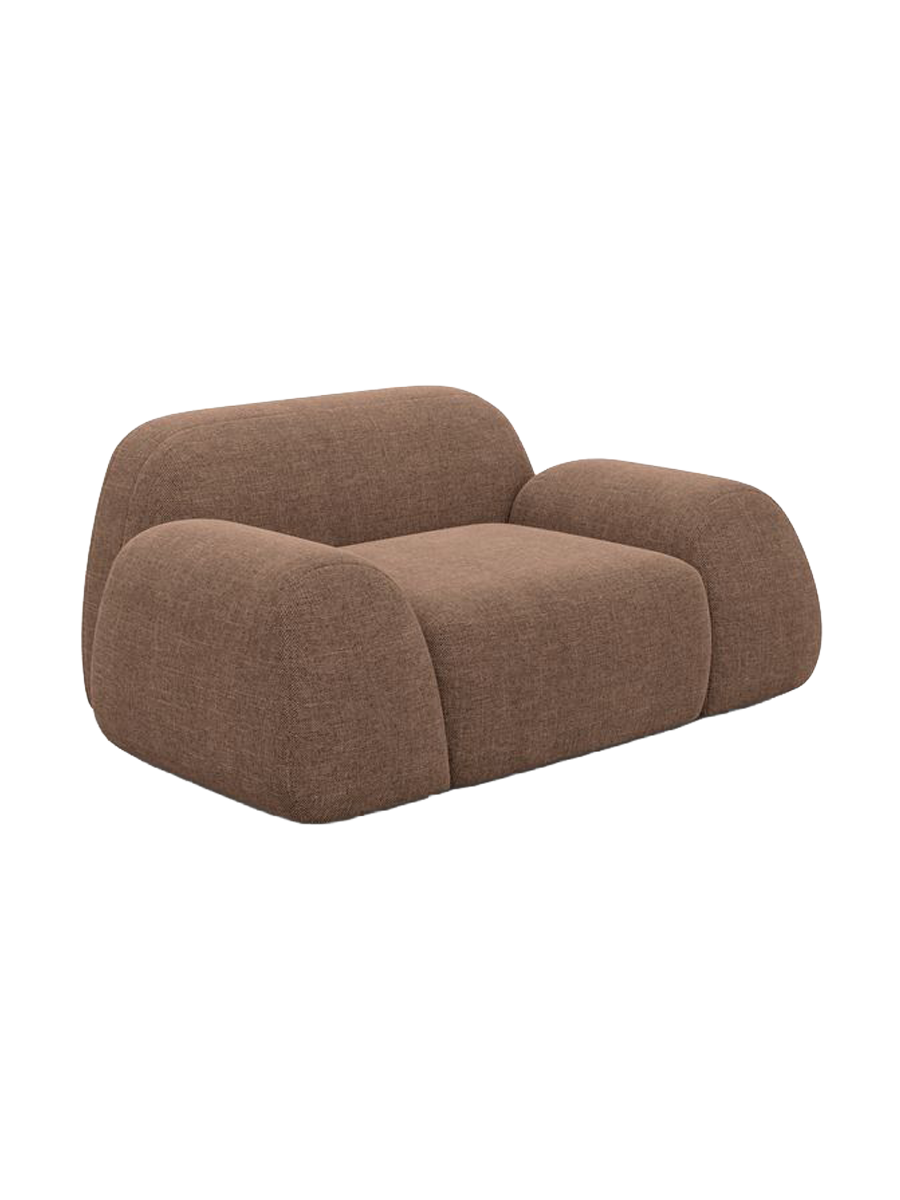 
Design Loungesessel „Lumera“ mit Strukturstoff-Bezug - Strukturstoff Anthrazit