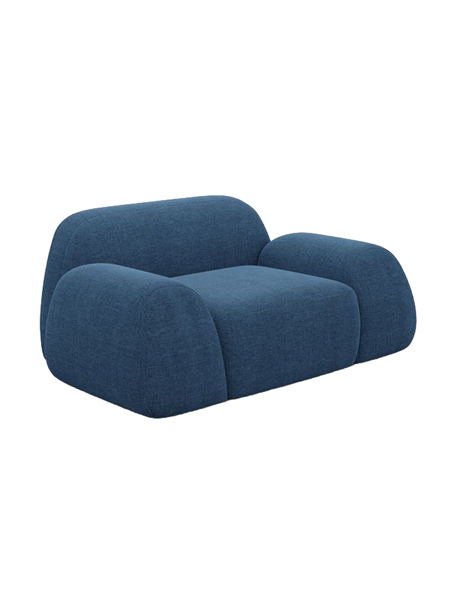 
Design Loungesessel „Lumera“ mit Strukturstoff-Bezug - Strukturstoff Anthrazit