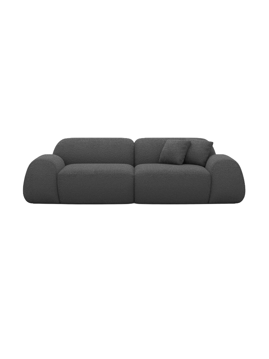
2-Sitzer Design Sofa „Lumera“ mit Bouclé-Bezug - Bouclé Graphit