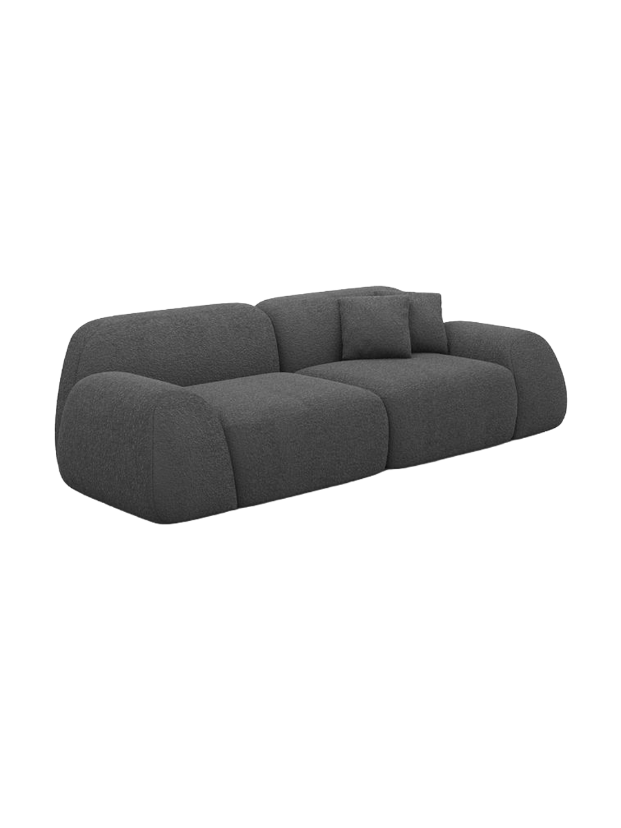 
2-Sitzer Design Sofa „Lumera“ mit Bouclé-Bezug - Bouclé Graphit