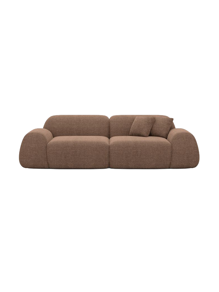 
2-Sitzer Design Sofa „Lumera“ mit Strukturstoff-Bezug - Strukturstoff Anthrazit