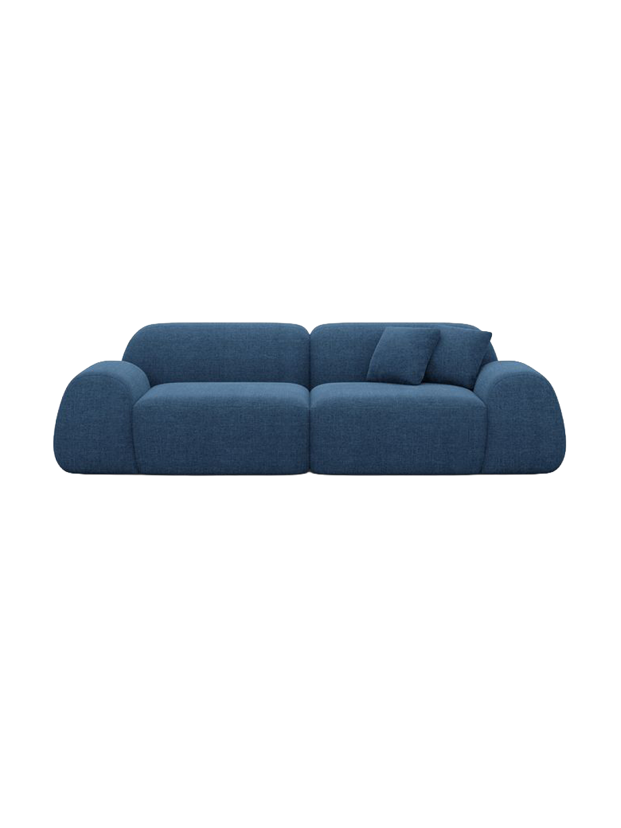 
2-Sitzer Design Sofa „Lumera“ mit Strukturstoff-Bezug - Strukturstoff Anthrazit