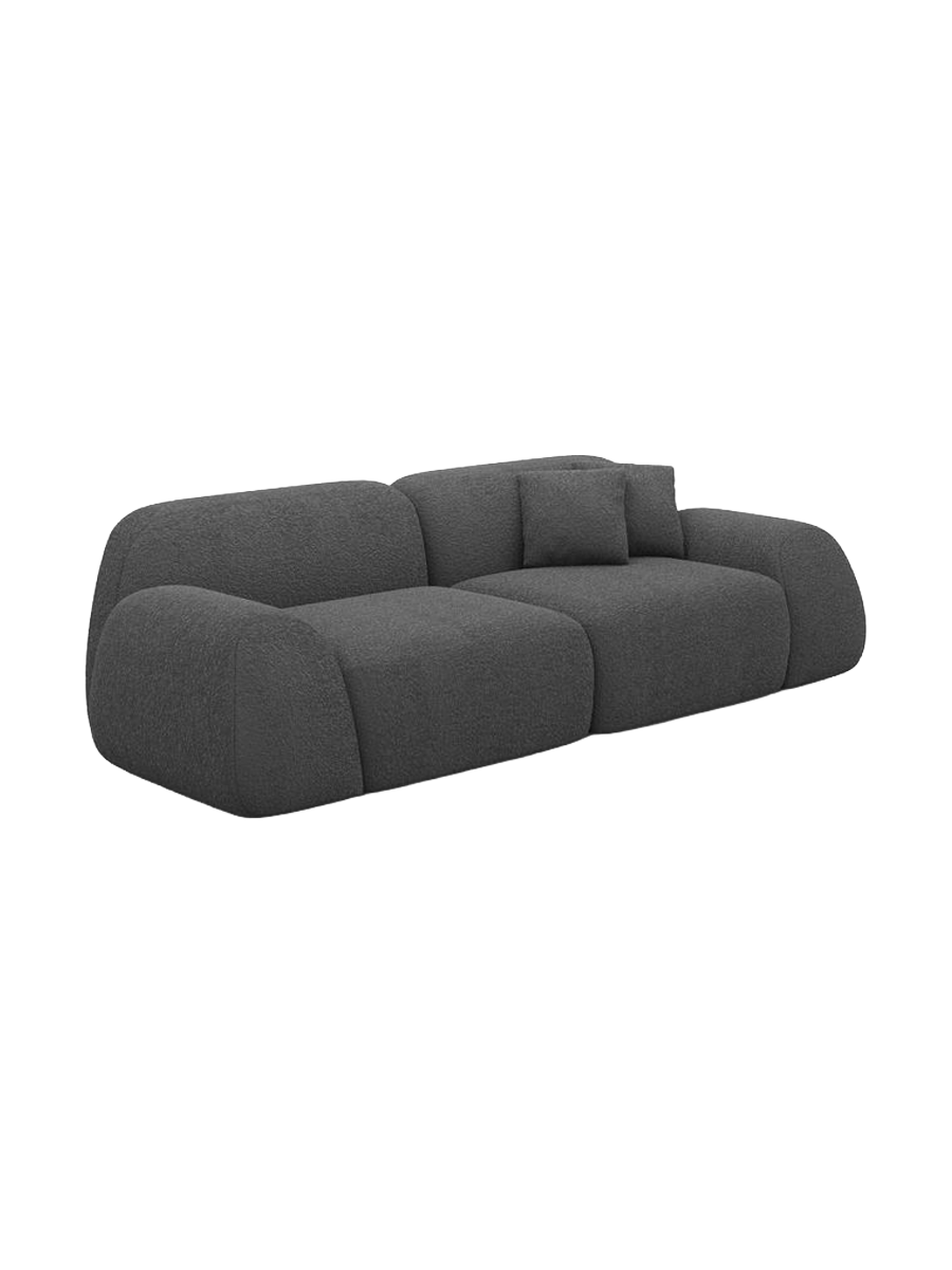 
3-Sitzer Design Sofa „Lumera“ mit Bouclé-Bezug - Bouclé Graphit
