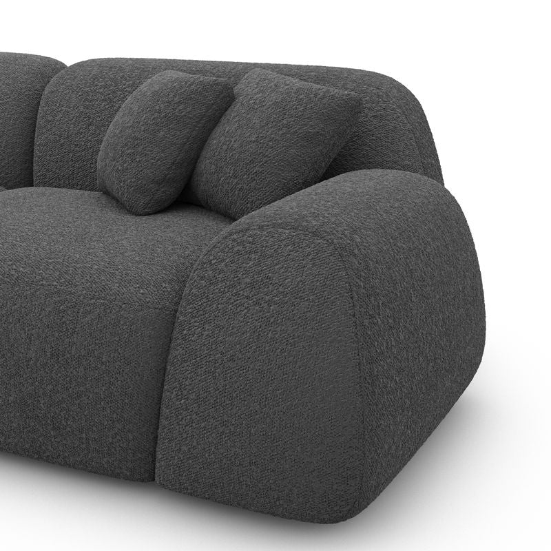 
3-Sitzer Design Sofa „Lumera“ mit Bouclé-Bezug - Bouclé Graphit