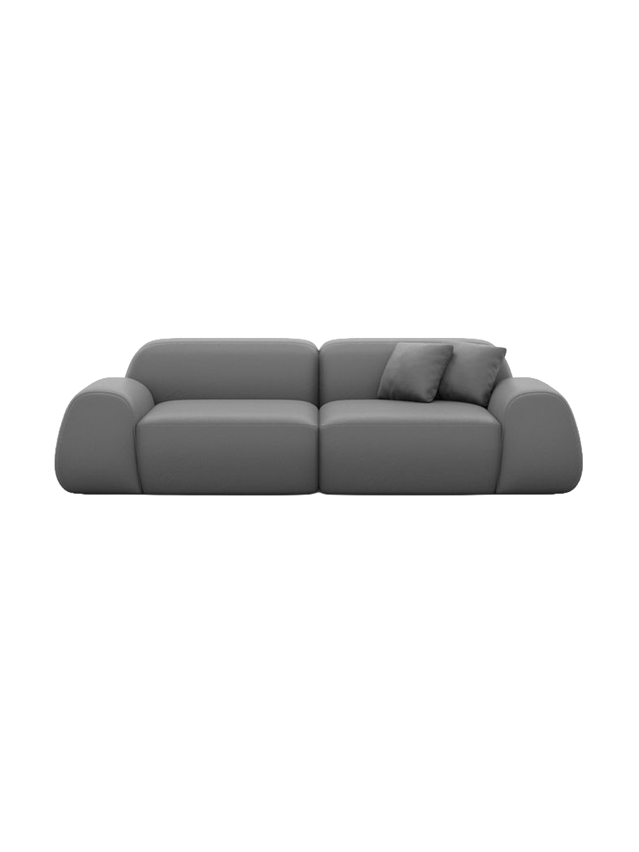 
3-Sitzer Design Echtleder Sofa „Lumera“ - Echtleder Beige