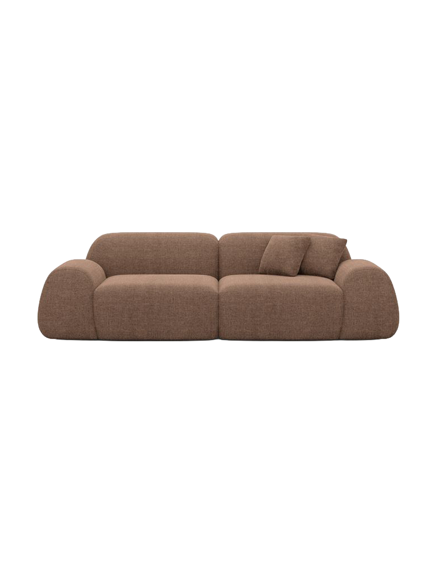 
3-Sitzer Design Sofa „Lumera“ mit Strukturstoff-Bezug - Strukturstoff Anthrazit