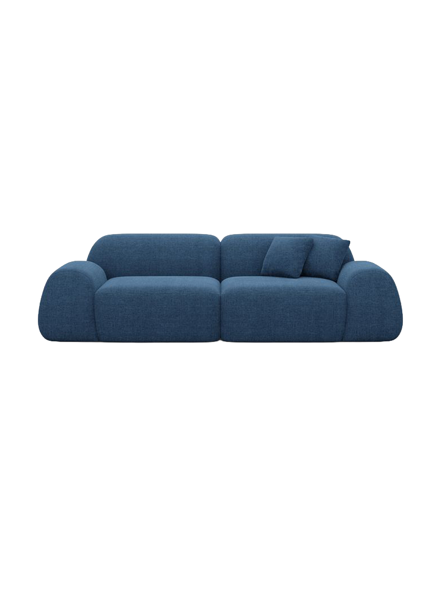 
3-Sitzer Design Sofa „Lumera“ mit Strukturstoff-Bezug - Strukturstoff Anthrazit