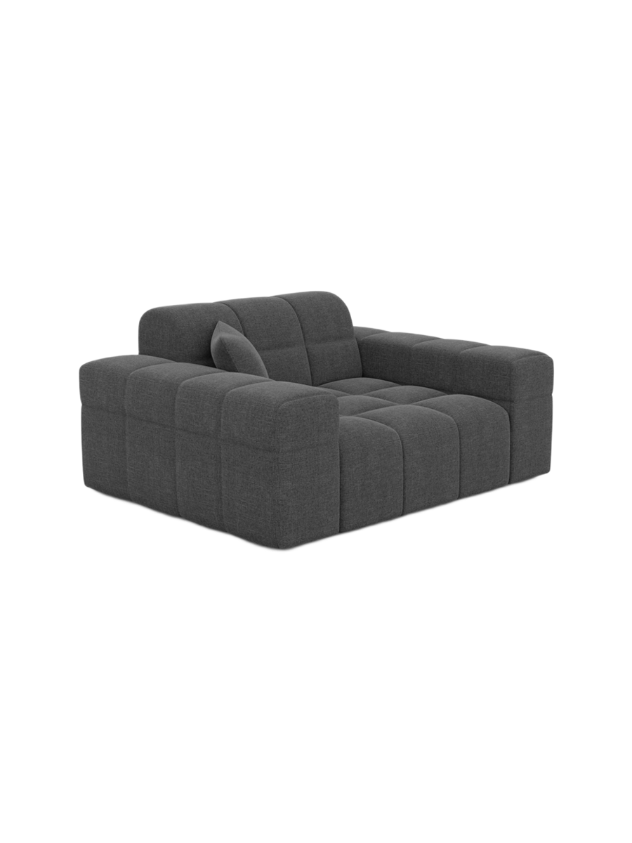 
Design Loungesessel „Bloom“ mit Strukturstoff-Bezug - Strukturstoff Anthrazit