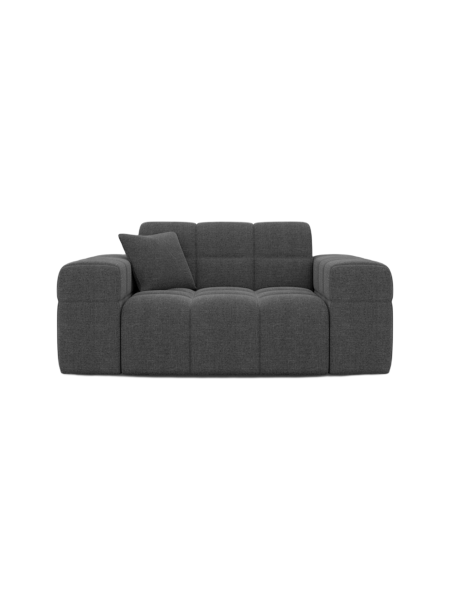 
Fauteuil lounge design « Bloom » avec revêtement en tissu texturé - Tissu texturé Anthrazit