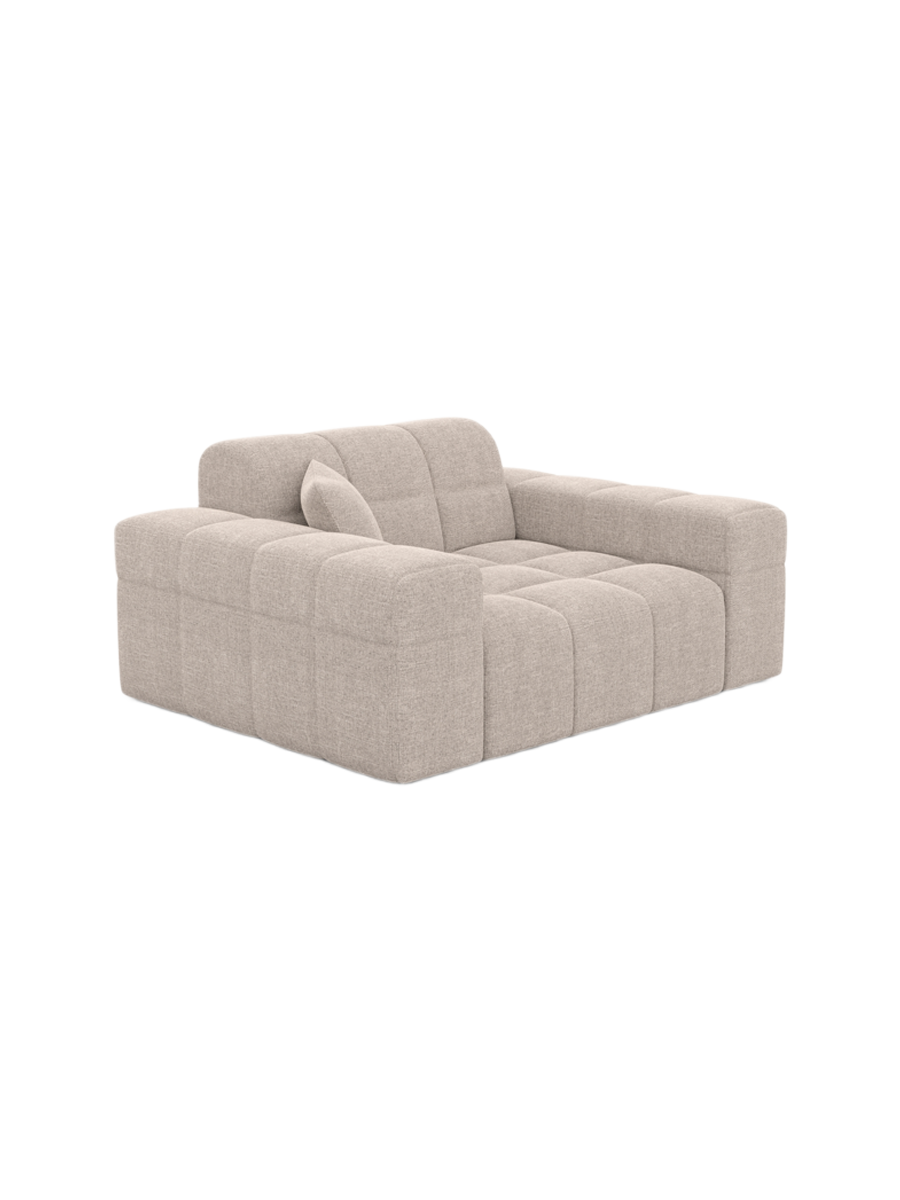 
Fauteuil lounge design « Bloom » avec revêtement en tissu texturé - Tissu texturé Anthrazit