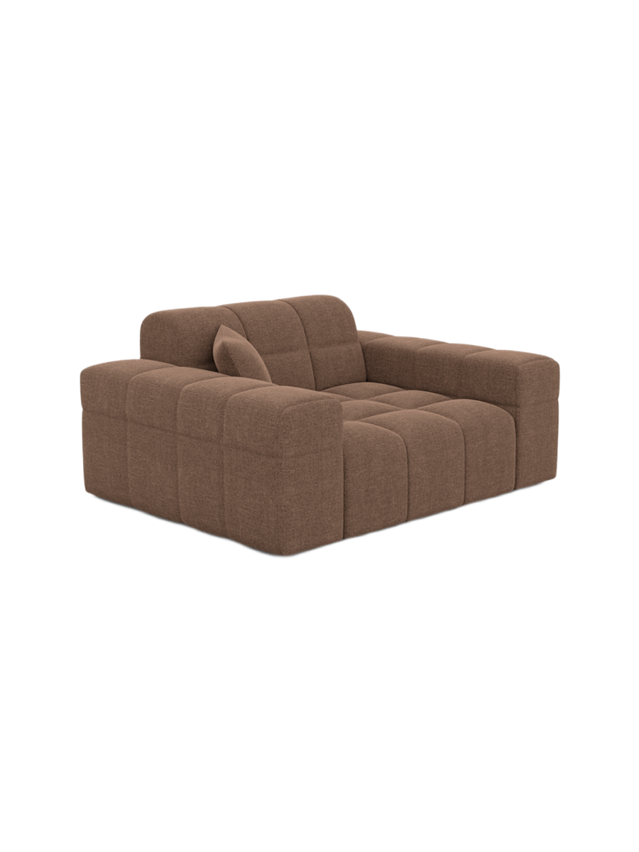 
Fauteuil lounge design « Bloom » avec revêtement en tissu texturé - Tissu texturé Anthrazit