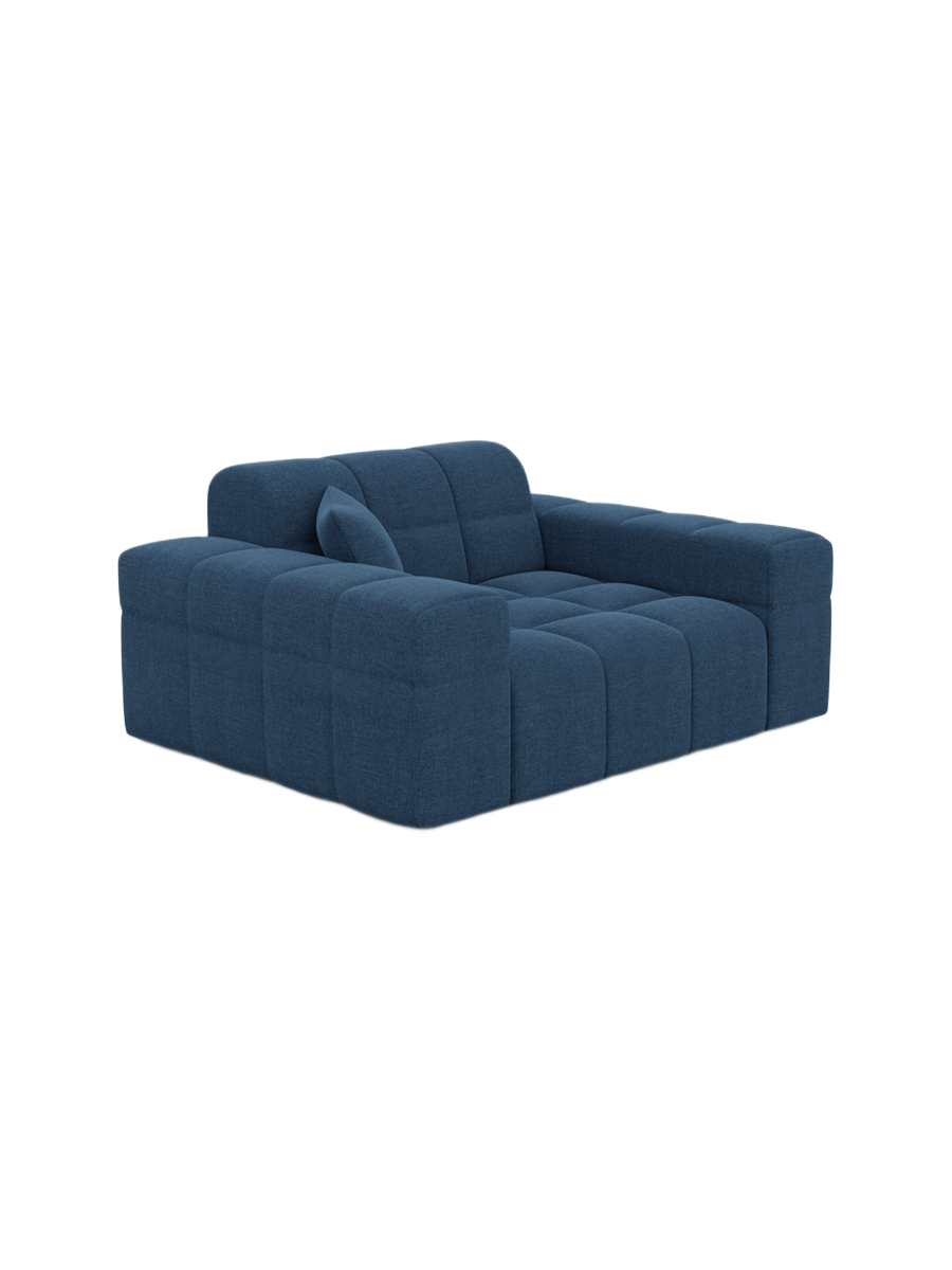 
Fauteuil lounge design « Bloom » avec revêtement en tissu texturé - Tissu texturé Anthrazit