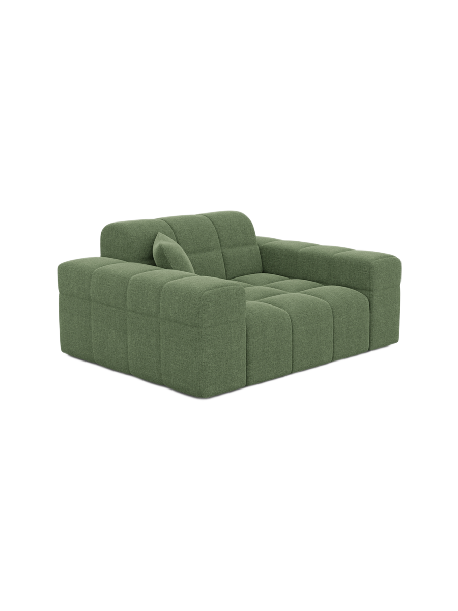 
Fauteuil lounge design « Bloom » avec revêtement en tissu texturé - Tissu texturé Anthrazit