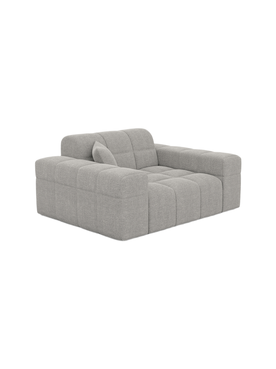 
Fauteuil lounge design « Bloom » avec revêtement en tissu texturé - Tissu texturé Anthrazit
