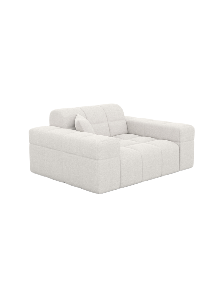 
Fauteuil lounge design « Bloom » avec revêtement en tissu texturé - Tissu texturé Anthrazit