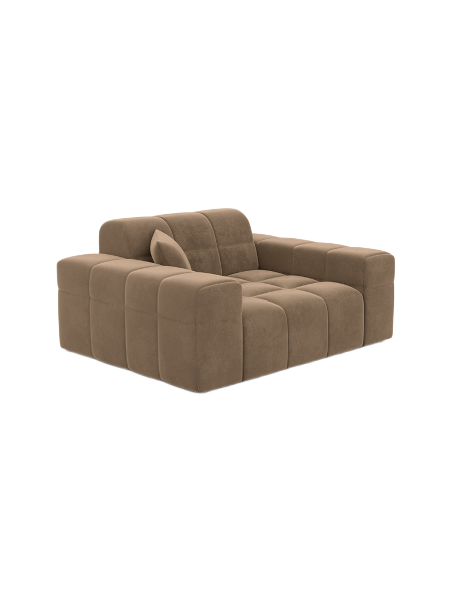 
Design Loungesessel „Bloom“ mit Samtbezug - Samtbezug Königsblau