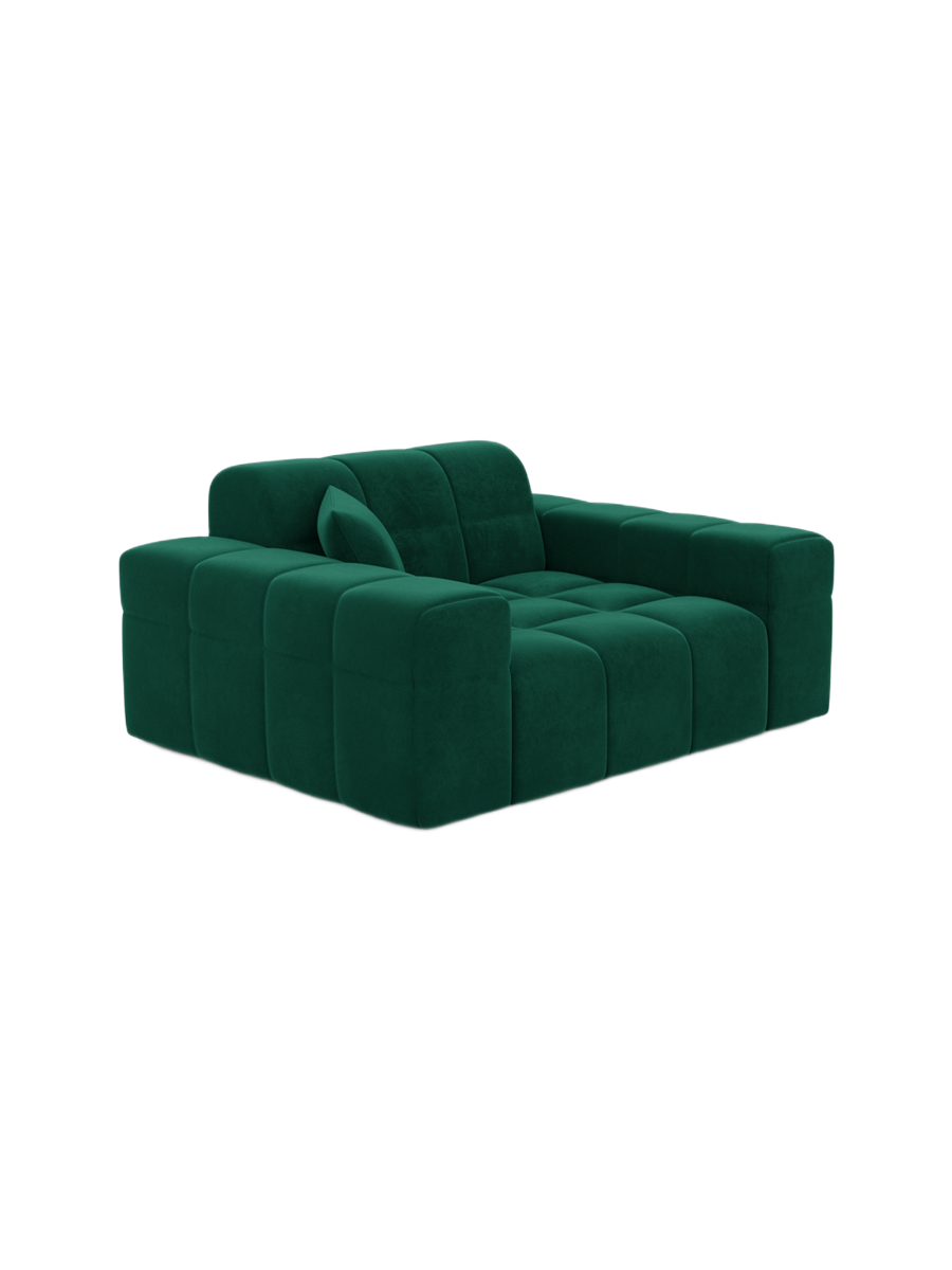 
Design Loungesessel „Bloom“ mit Samtbezug - Samtbezug Königsblau