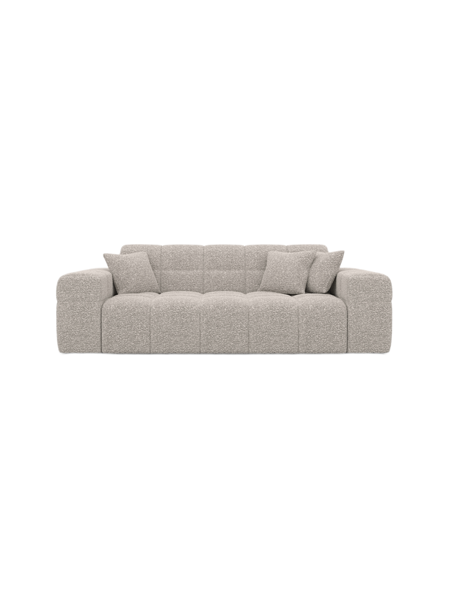 
2-Sitzer Design Sofa „Bloom“ mit Bouclé-Bezug - Bouclé Graphit