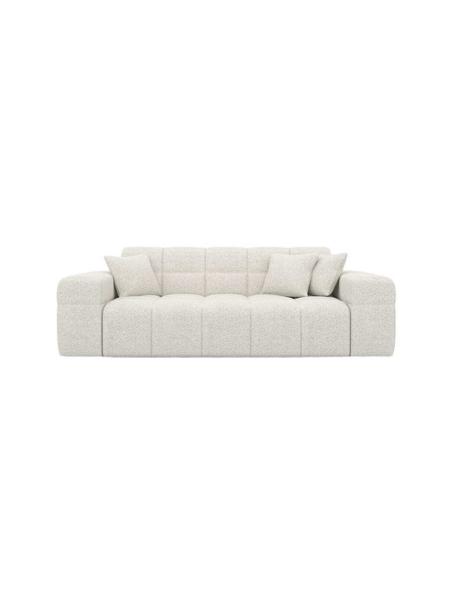 
2-Sitzer Design Sofa „Bloom“ mit Bouclé-Bezug - Bouclé Graphit