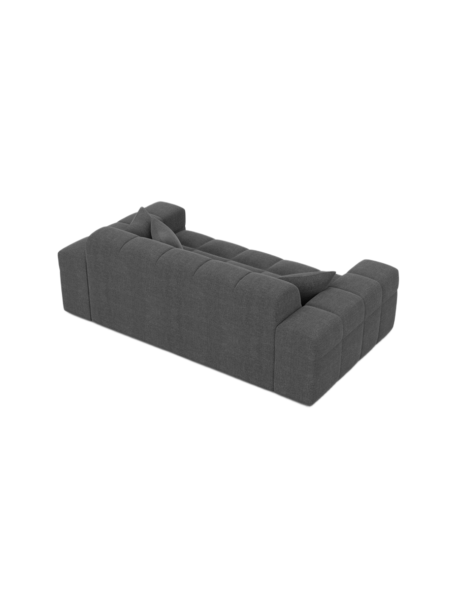 
2-Sitzer Design Sofa „Bloom“ mit Strukturstoff-Bezug - Strukturstoff Anthrazit