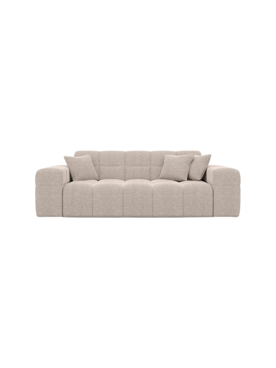 
2-Sitzer Design Sofa „Bloom“ mit Strukturstoff-Bezug - Strukturstoff Anthrazit
