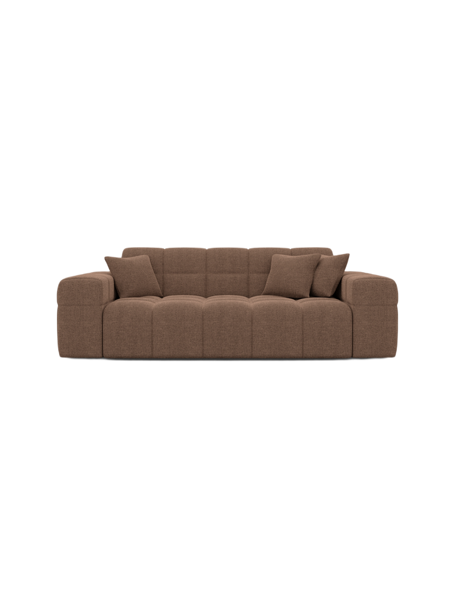 
2-Sitzer Design Sofa „Bloom“ mit Strukturstoff-Bezug - Strukturstoff Anthrazit