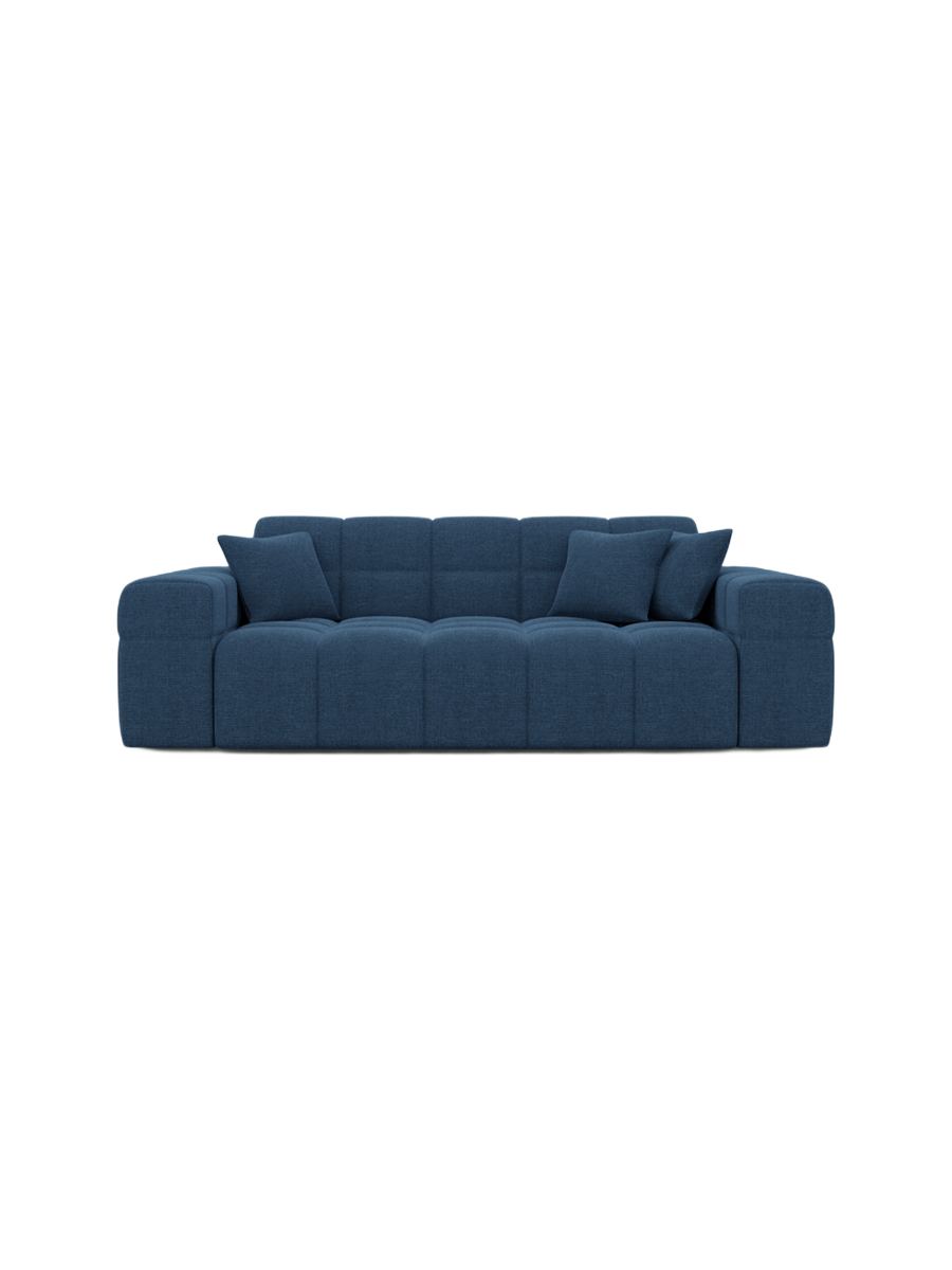 
2-Sitzer Design Sofa „Bloom“ mit Strukturstoff-Bezug - Strukturstoff Anthrazit
