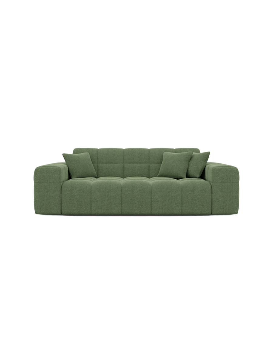 
2-Sitzer Design Sofa „Bloom“ mit Strukturstoff-Bezug - Strukturstoff Anthrazit