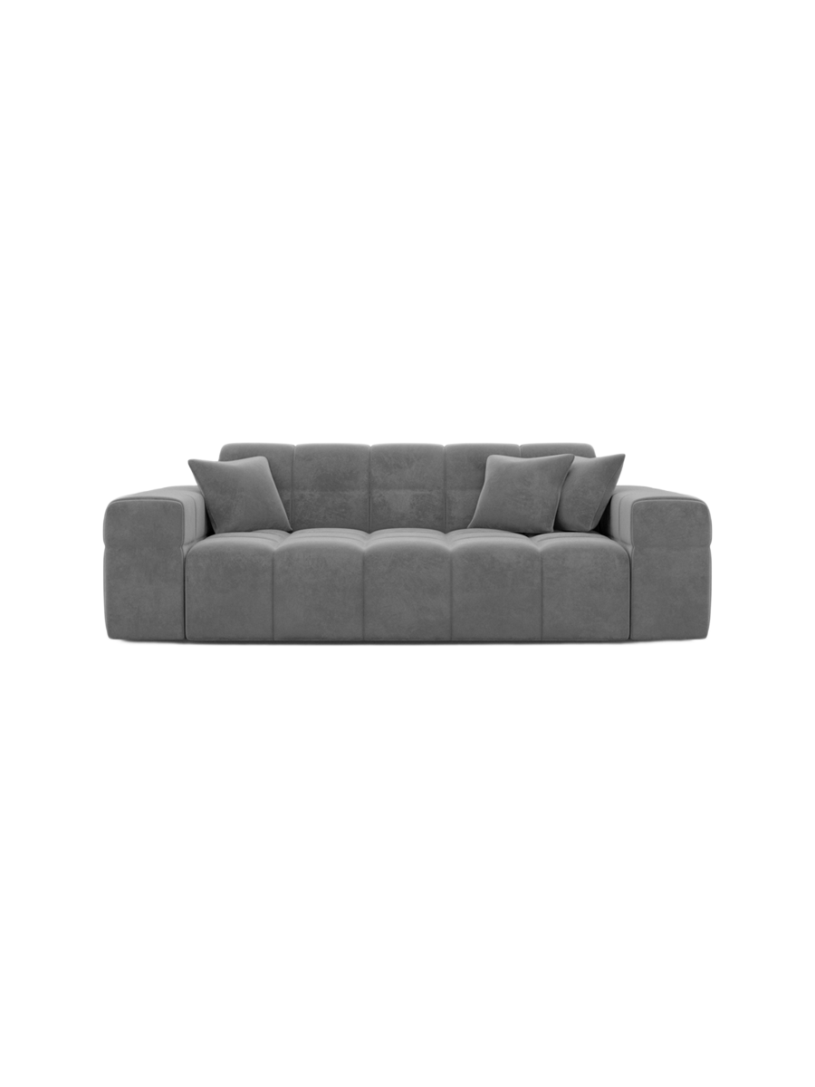 
Canapé design 2 places « Bloom » avec revêtement en velours - Revêtement en velours Königsblau