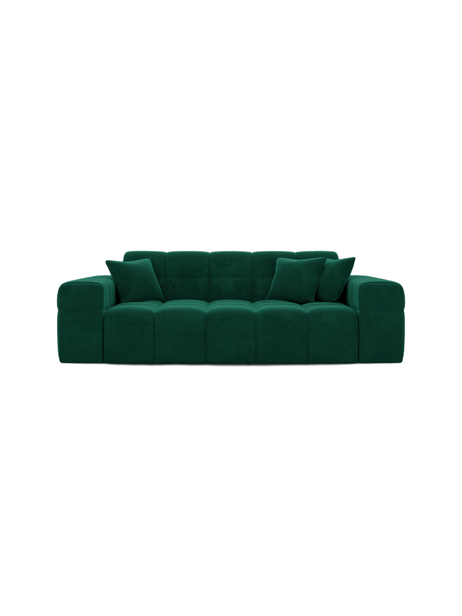 
Canapé design 2 places « Bloom » avec revêtement en velours - Revêtement en velours Königsblau