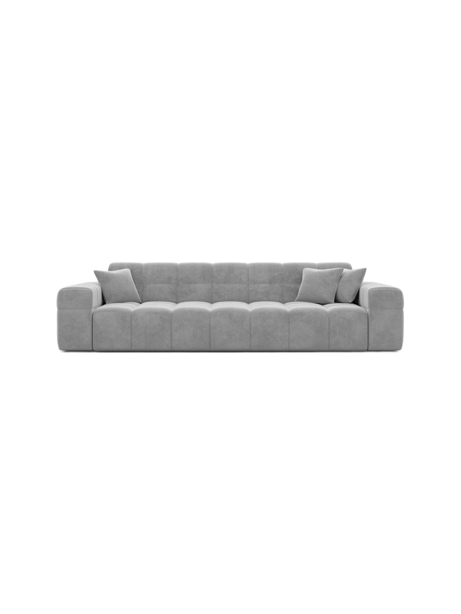 
3-Sitzer Design Sofa „Bloom“ mit Samtbezug - Samtbezug Königsblau