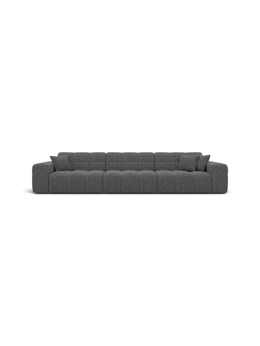 
4-Sitzer Design Sofa „Bloom“ mit Bouclé-Bezug - Bouclé Graphit