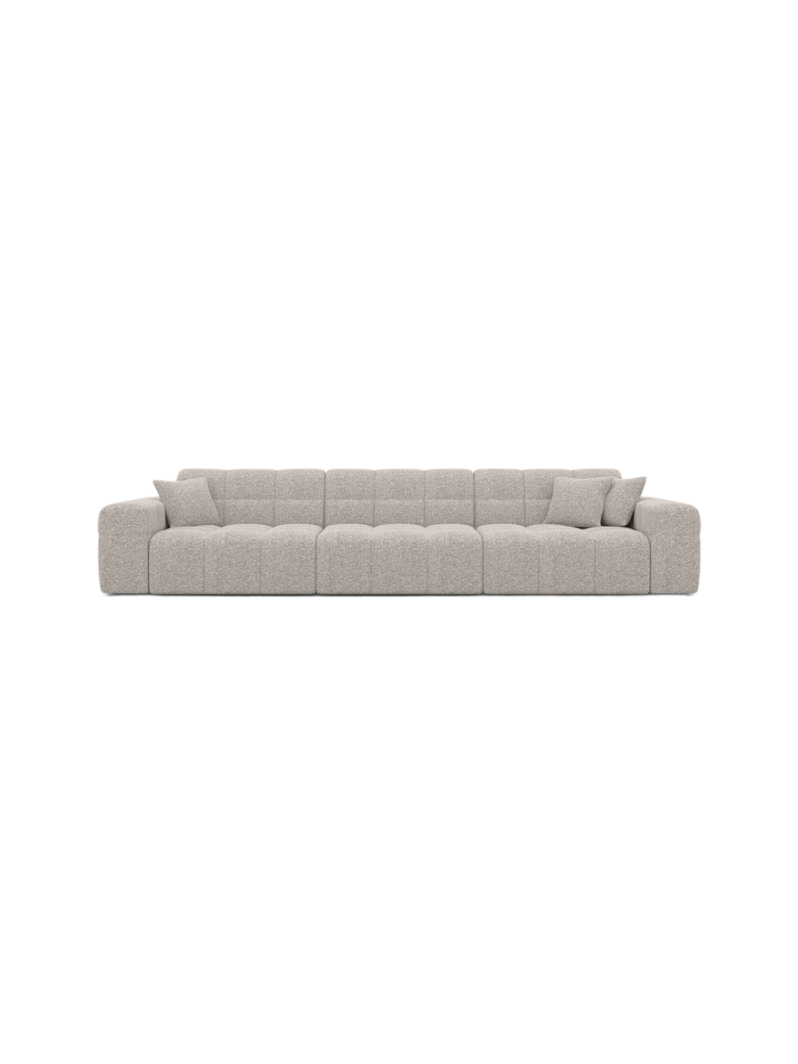 
4-Sitzer Design Sofa „Bloom“ mit Bouclé-Bezug - Bouclé Graphit