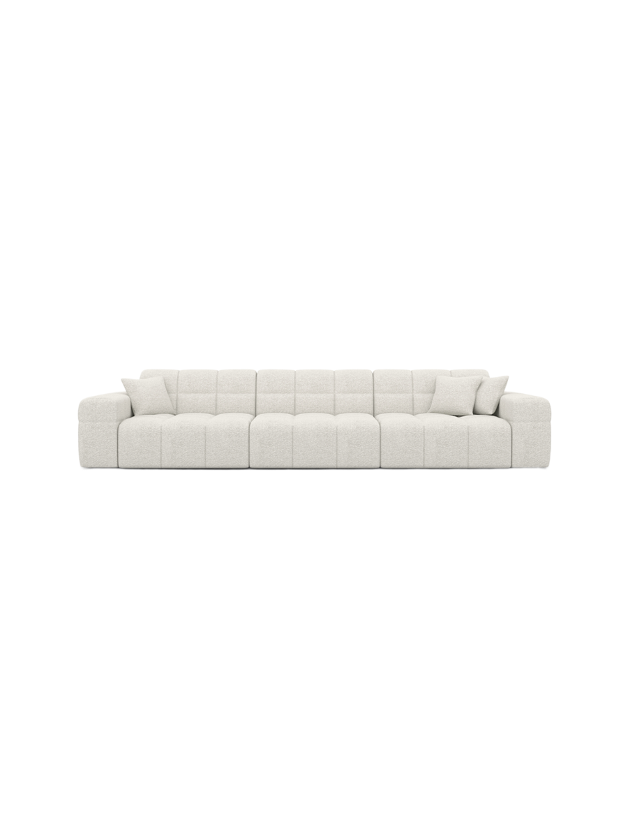 
4-Sitzer Design Sofa „Bloom“ mit Bouclé-Bezug - Bouclé Graphit