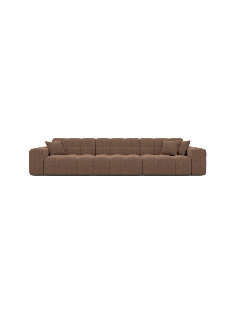 
4-Sitzer Design Sofa „Bloom“ mit Strukturstoff-Bezug - Strukturstoff Anthrazit
