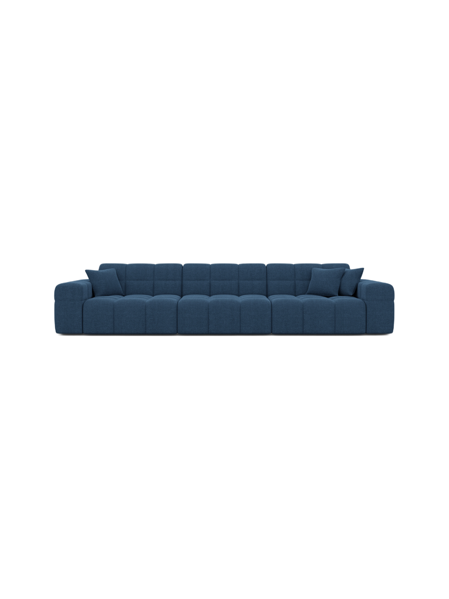 
4-Sitzer Design Sofa „Bloom“ mit Strukturstoff-Bezug - Strukturstoff Anthrazit
