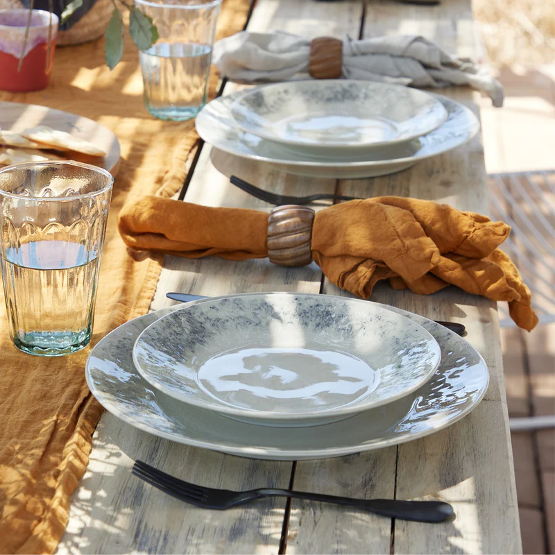 
Handmade Dinner Plate "Madeira" - Cream