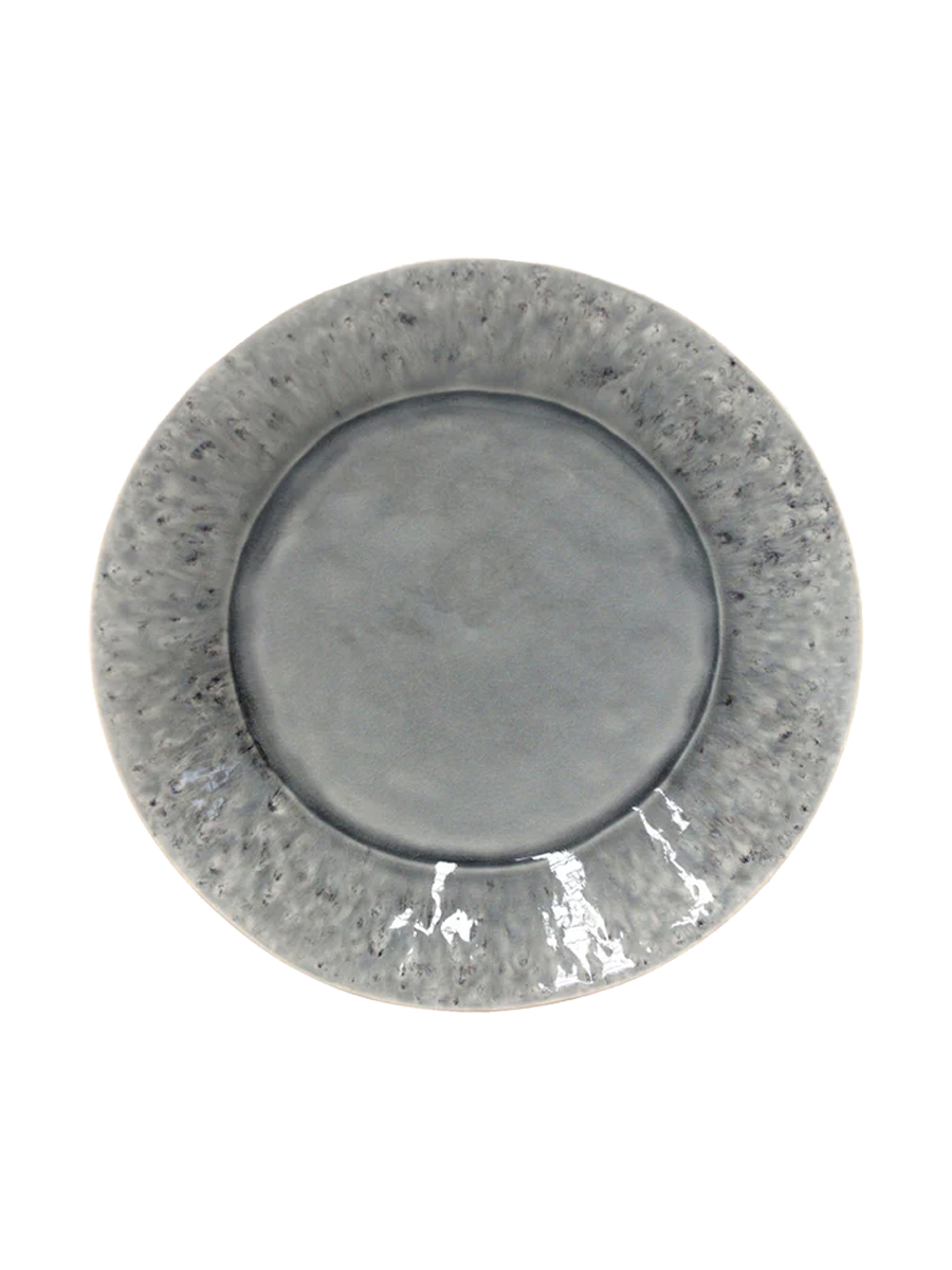 
Handmade Dinner Plate "Madeira" - Grey