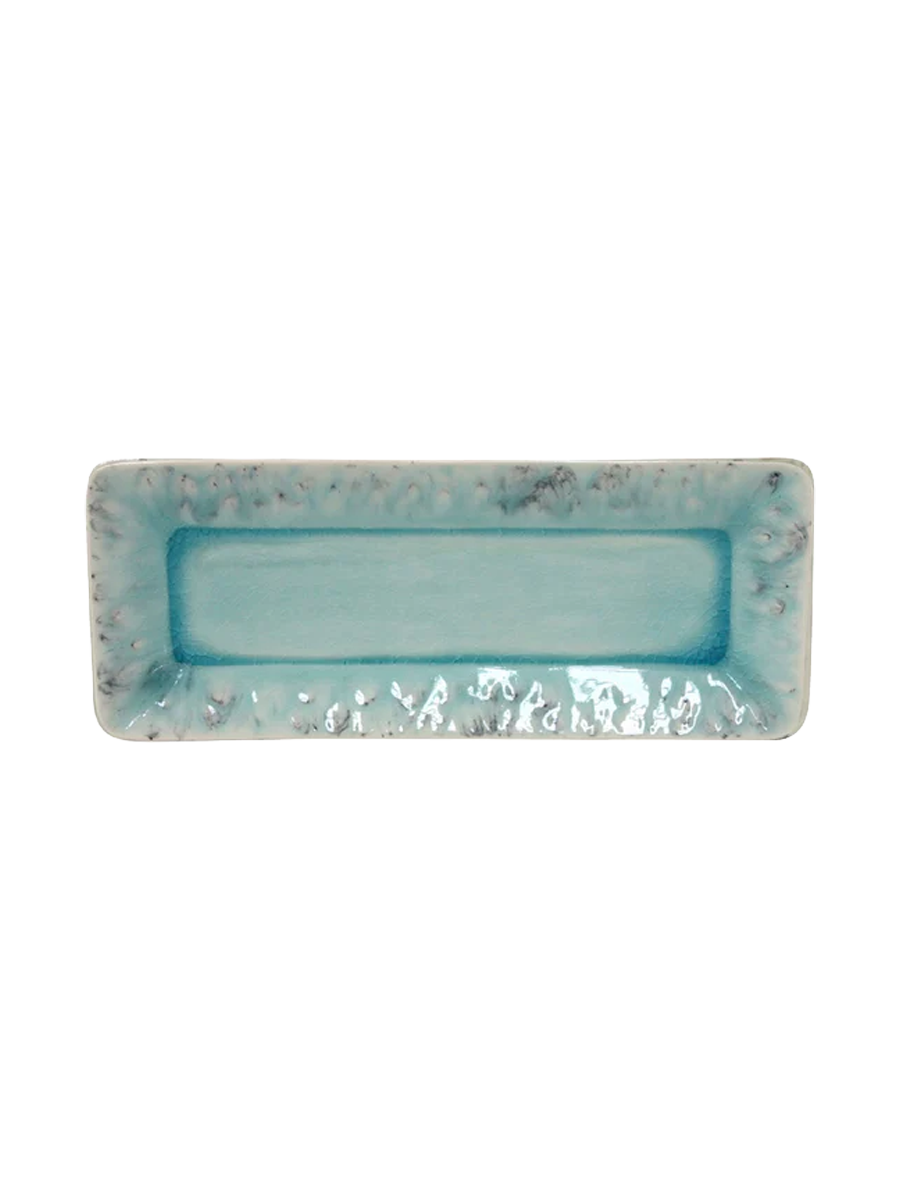 
Handgefertigte Servierplatte „Madeira“ - Blau / Medium