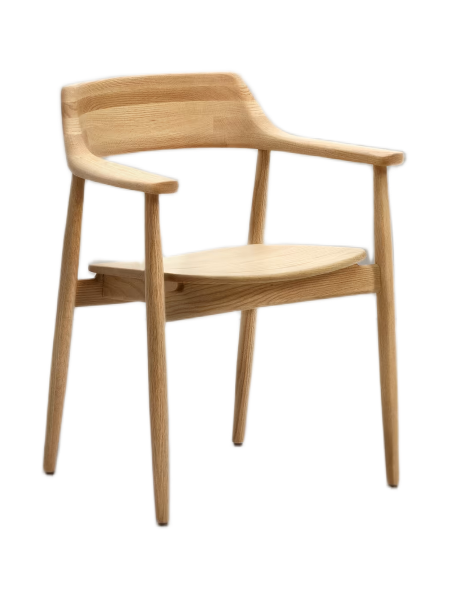 
Fauteuil design « Fondesso » en chêne massif - Chêne naturel