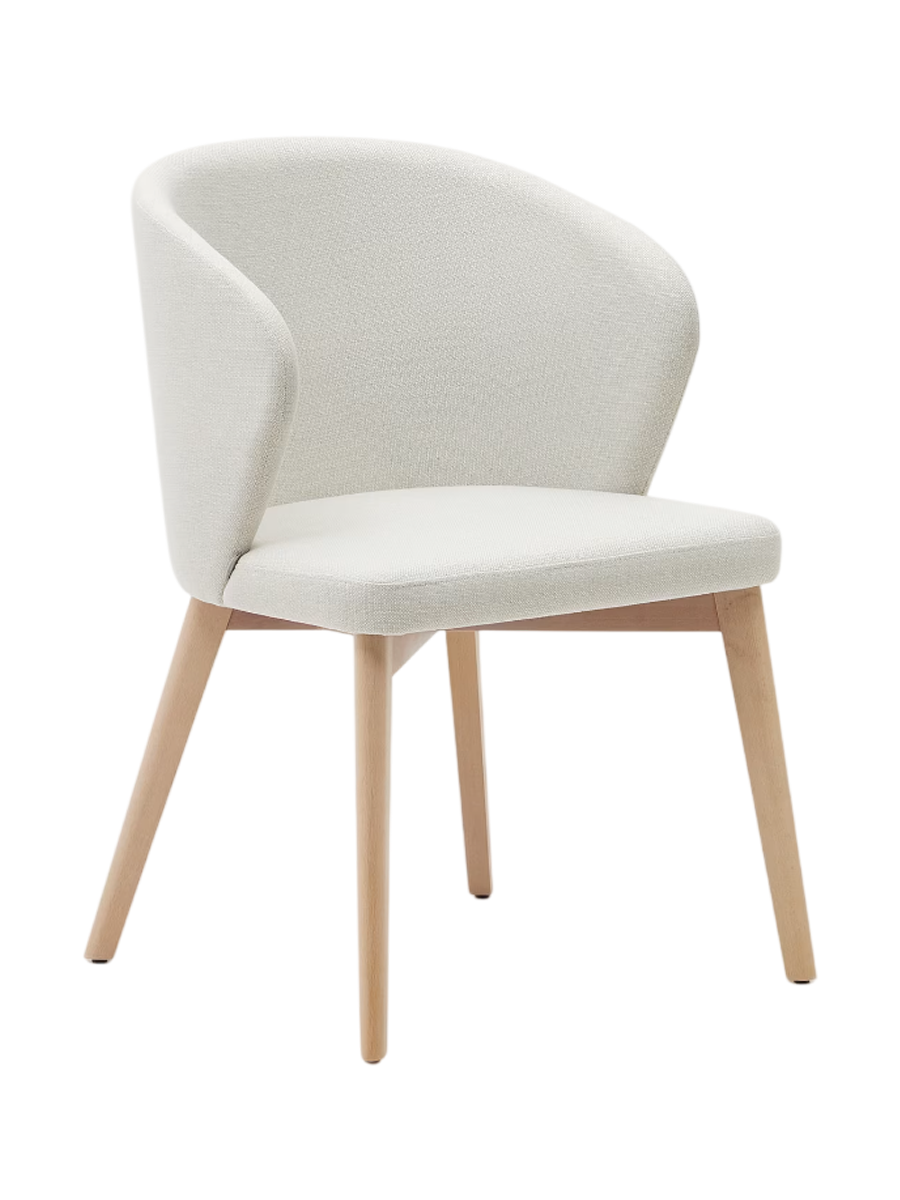 
Design Esszimmerstuhl „Darica“ mit Armlehnen - Natural / Light Beige