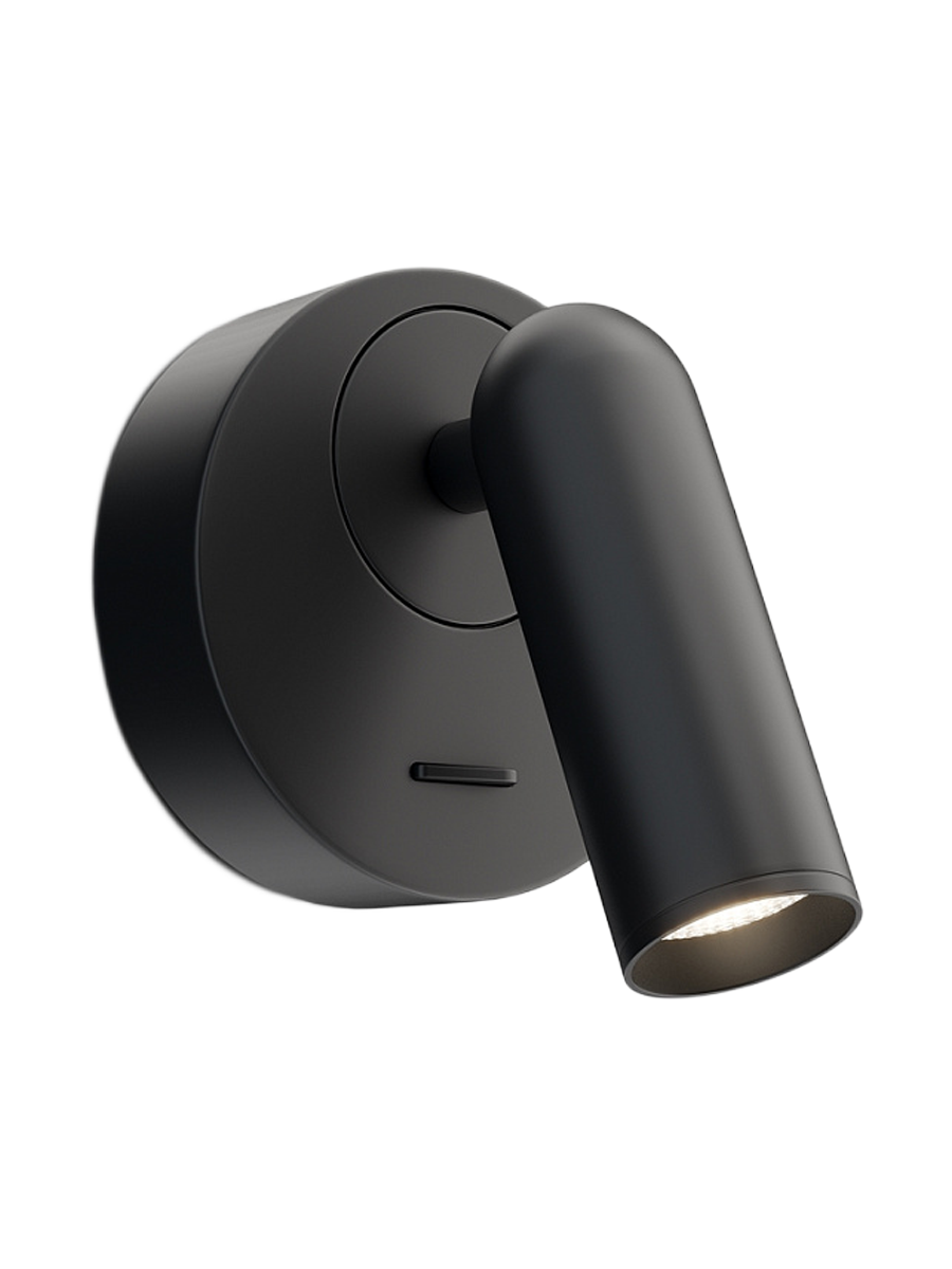 
Round LED Design Wall Lamp "Mirax" - Black