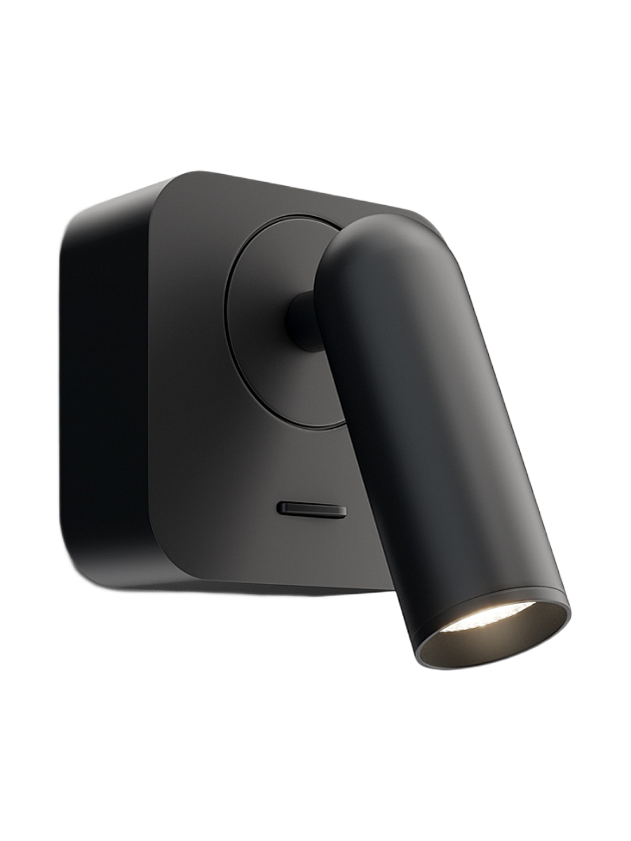 
Square LED Design Wall Light "Mirax" - Black